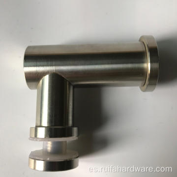 Conector de vidrio de acero inoxidable a la esquina de la pared